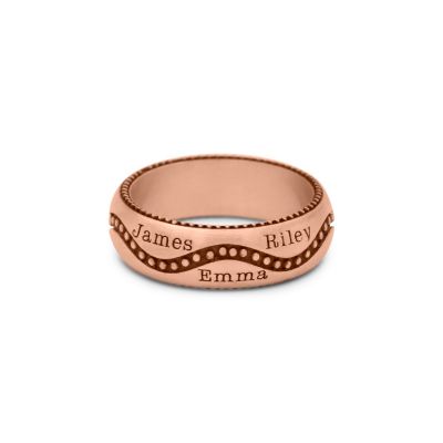Der Wegweiser Ring mit Gravur [750er rosévergoldet]