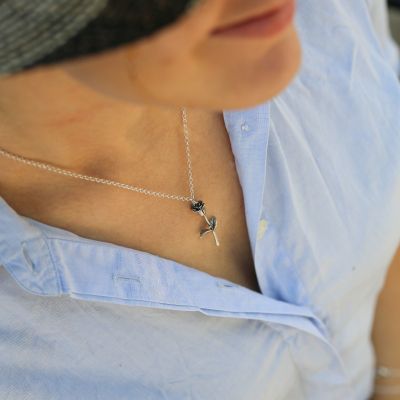Süße Rose Halskette [Sterlingsilber]