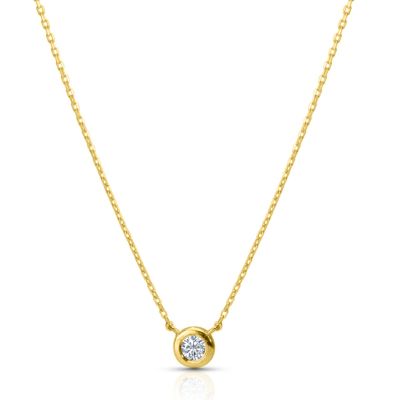 Scarlet Diamond Necklace [14 Karat Gold]