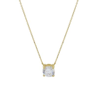 Serene Crystal Necklace [18K Gold Vermeil] 