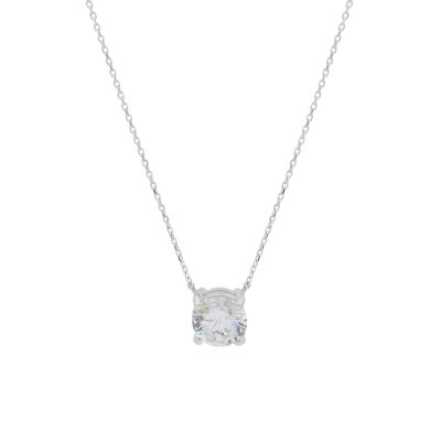 Serene Crystal Necklace [Sterling Silver]