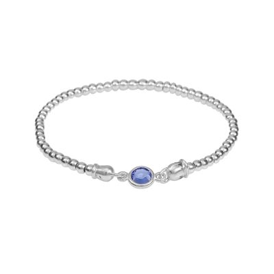 Classic Stackable Birthstone Bracelet [Sterling Silver]
