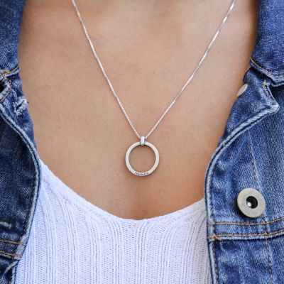 Liefdevolle Gevoelens Naam Ketting [Sterling Zilver]