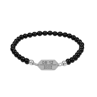 Bracelet Marque Claire Onyx Souvenirs [Argent 925]