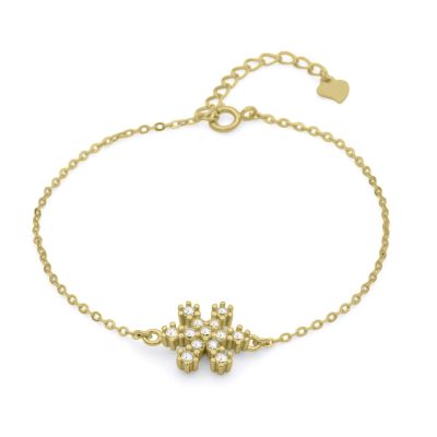Snowflake Bracelet [18K Gold Plated]