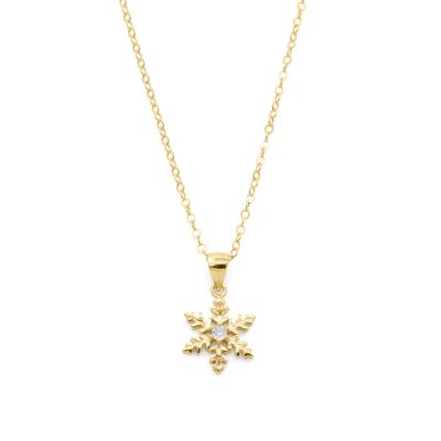 Snowflake Necklace [18K Gold Plated]