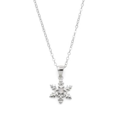 Snowflake Necklace [Sterling Silver]