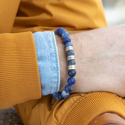 Sodalite Men Name Bracelet