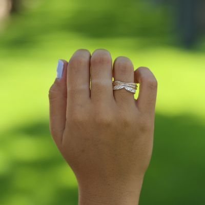 Sphären der Liebe Drehring - Glänzend  - 2 Drehringe [Sterlingsilber]