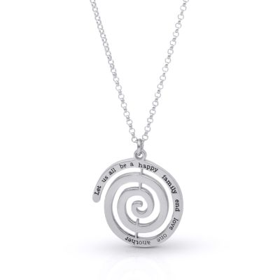 Timeless Message Engraved Necklace [Sterling Silver]