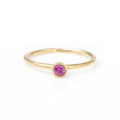 Carina Ring. Small Circle [18K Gold Vermeil]