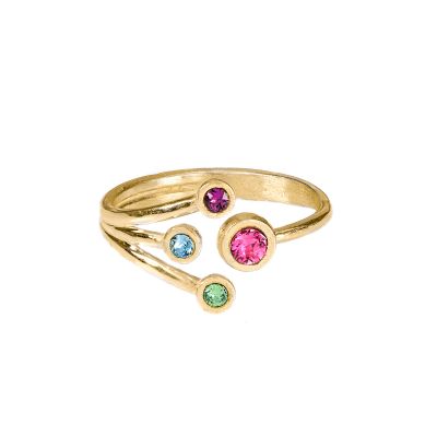 A Mother's Love Ring - Triple Love [18K Gold Vermeil]