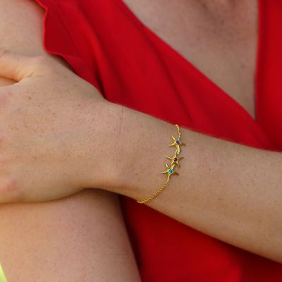 Bracelet Étoiles de Mer [Plaqué Or 18ct]