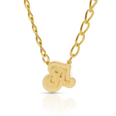 Talisa Bold Initial Necklace [18K Gold Vermeil]