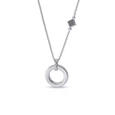 Talisa Circle Necklace with Nano Bible [Sterling Silver]