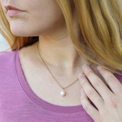 Pearl Necklace [Gold Plated]