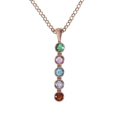 Talisa Stars Necklace Vertical [Rose Gold Plated]