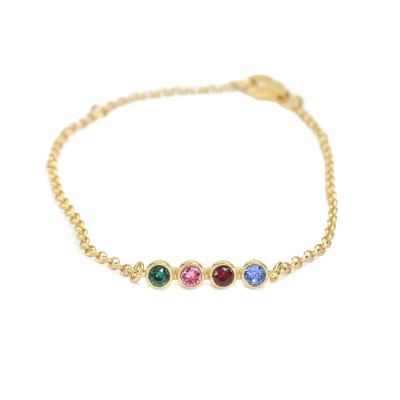 Gold Bracelet forWomen with Swarovski crystals