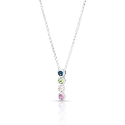 Talisa Stars Gemstone Necklace [Sterling Silver]