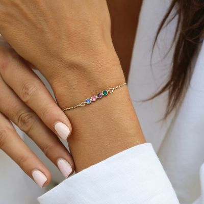 Talisa Stars Diamond Adjustable Bracelet (Red String) - Gift for Her