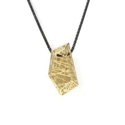 Lebensfaden Pentagon Halskette [417er Gold]