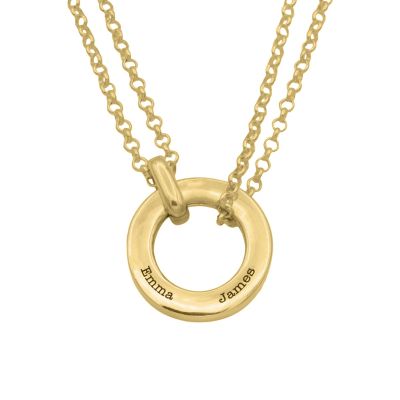 Tied Together Name Necklace [18K Gold Plated]