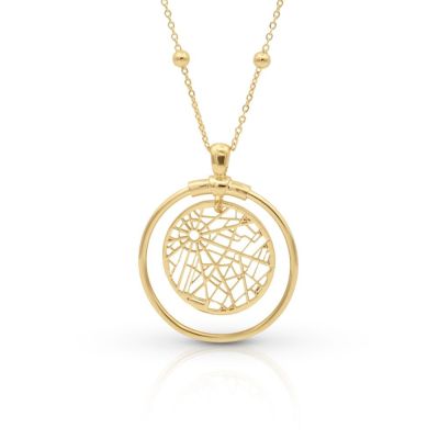 Talisa Map Necklace [18K Gold Plated]