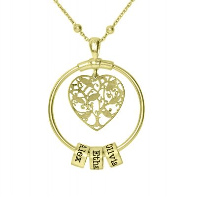 Charms of My Heart Name Necklace [18K Gold Plated]
