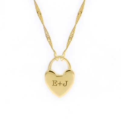 Ties of the Heart Initials Necklace [18K Gold Plated]