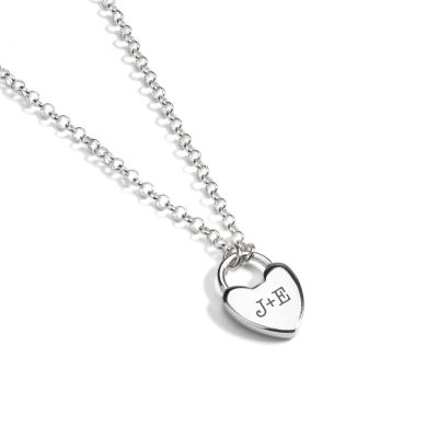 Ties of the Heart Initials Necklace - Classic Chain [Sterling Silver]