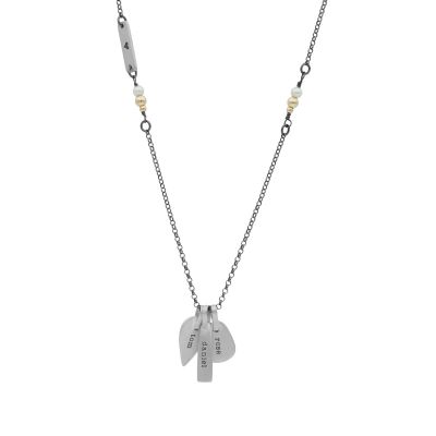 Feste Umarmung Kette mit Gravur [Sterlingsilber]