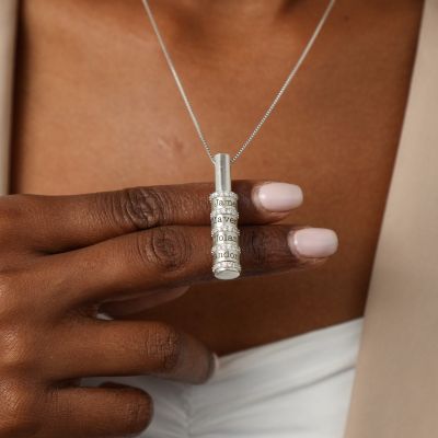 Collier Château Brillant avec Prénom [Argent 925]