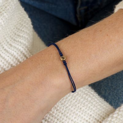 Zodiac Constellation Bracelet - Blue String [14 Karat Gold]