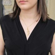 Serotina Gold Leaf Necklace [18K Gold]