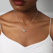 BE STRONG - Sterling Silver Pendant Box Chain Necklace