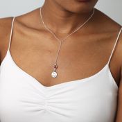 BE STRONG - Tail Chain Sterling Silver Necklace with Swarovski® Crystal