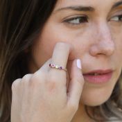 Talisa Stars Birthstone Ring [Sterling Silver]