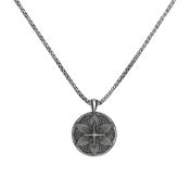 Body and Mind Name Necklace for Men - Sterling Silver