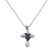 Crowned Cross Necklace for Men
