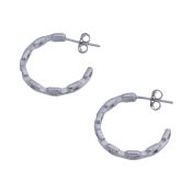 Sculpté Hoop Earrings [Sterling Silver]