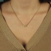 For Mom with Heart Necklace [Gold Plated]