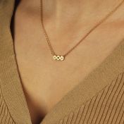 For Mom with Heart Necklace [Gold Plated]