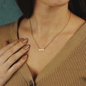 For Mom with Heart Necklace [Gold Plated]