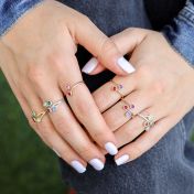 Roots Of Love Ring [Rose Gold Plated]