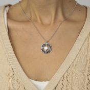 True North Compass Women Name Necklace [Sterling Silver]