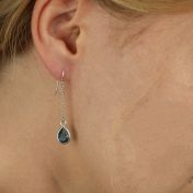 Verzauberter Regentropfen Ohrhänger [Sterlingsilber]