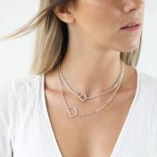 Collana Sii Te Stesso con Iniziale [Argento 925]