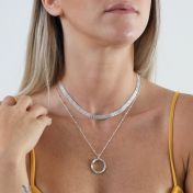 Collana con Messaggio Segreto Inciso [Argento 925]