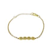 Bonbons Initialen-Armband [750er vergoldet]