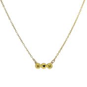 For Mom with Heart Necklace [Gold Plated]